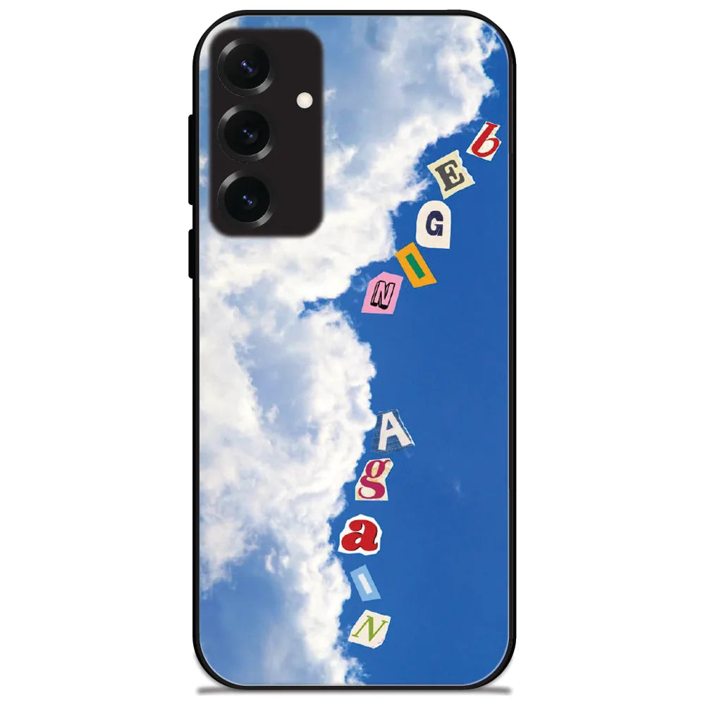 Begin Again Sky - Glossy Metal Silicone Case for Samsung Galaxy S25 Plus