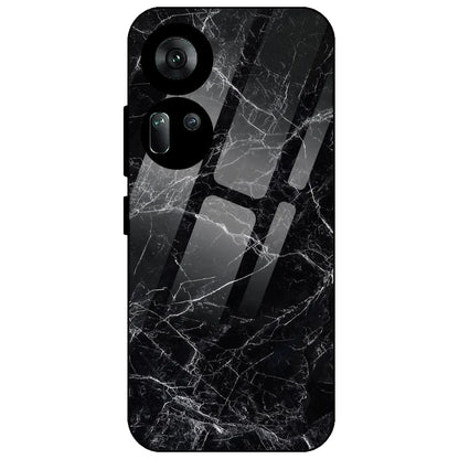 Black Marble - Glass Case for Oppo Reno 11
