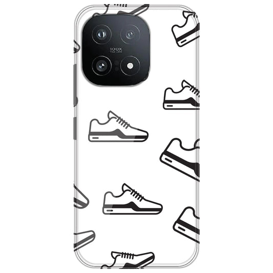 Black Sneakers - Clear Printed Silicone Case for iQOO 15