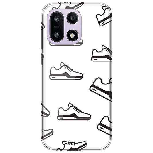 Black Sneakers - Clear Printed Silicone Case for OnePlus 15
