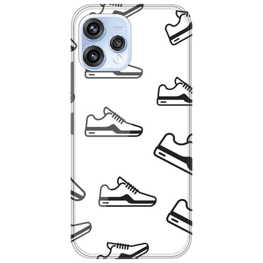 Black Sneakers - Clear Printed Silicone Case for Oppo Reno 15