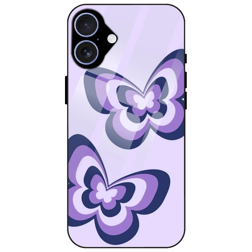 Blue Butterflies - Glass Case for Apple iPhone 17
