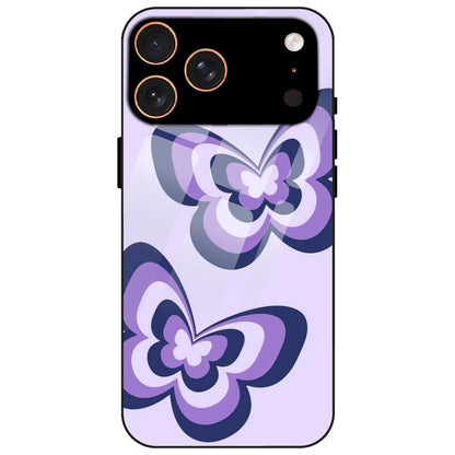 Blue Butterflies - Glass Case for Apple iPhone 17 Pro Max