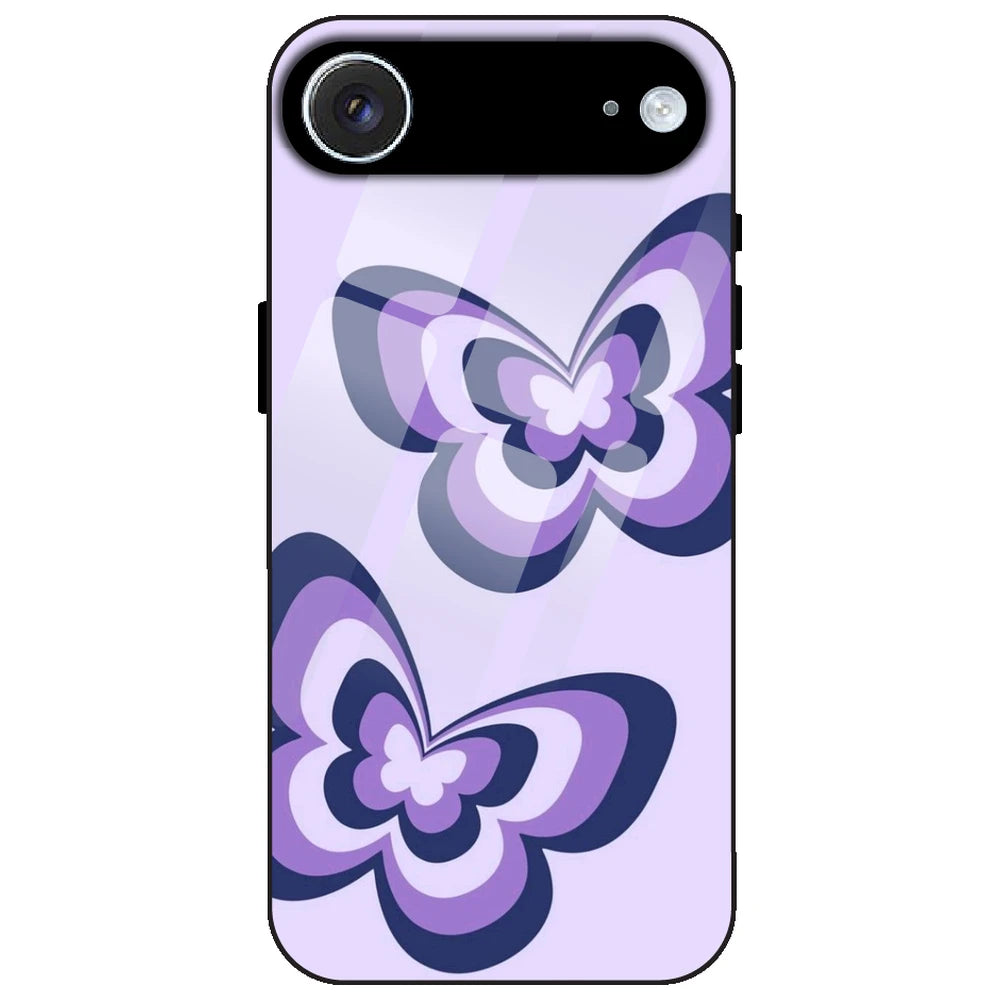 Blue Butterflies - Glass Case for Apple iPhone Air