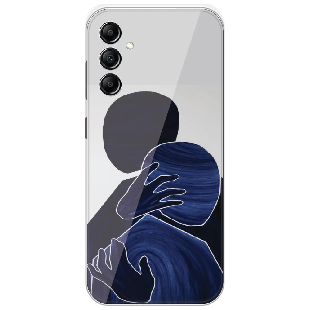 Blue Embrace - Printed Silicone Case for Samsung Galaxy A14
