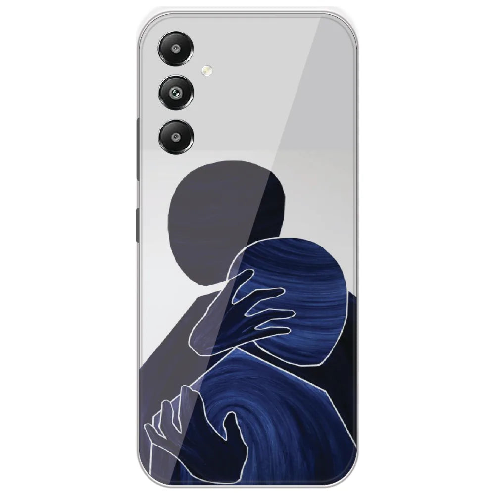 Blue Embrace - Printed Silicone Case for Samsung Galaxy F15