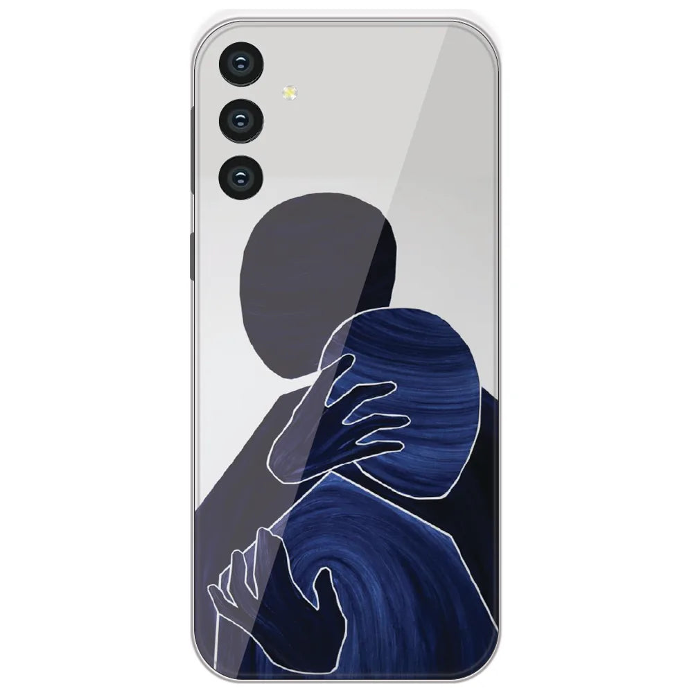 Blue Embrace - Printed Silicone Case for Samsung Galaxy S24