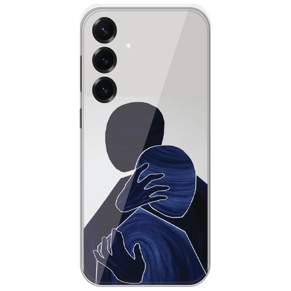 Blue Embrace - Printed Silicone Case for Samsung Galaxy S25 Plus