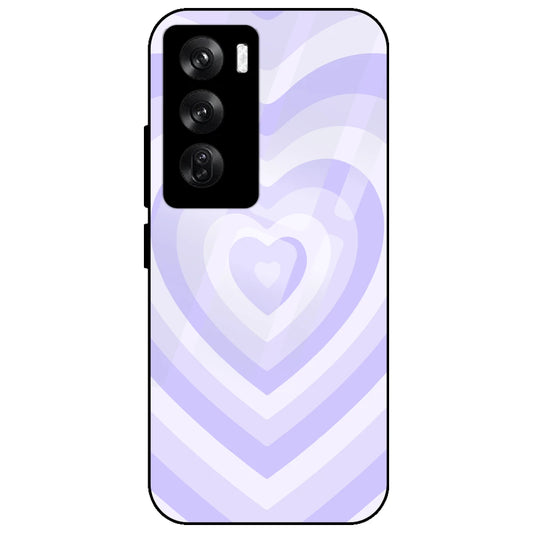 Blue Hearts - Glass Case for Oppo Reno 12 Pro