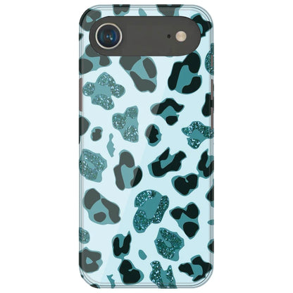Blue Leopard Glitter Print - Printed Silicone Case for Apple iPhone Air