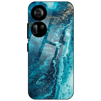 Blue Watermarble - Glass Case for Oppo Reno 11