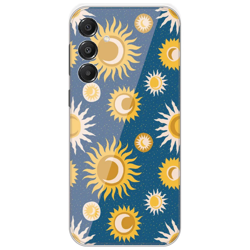 Boho Sun And Moon - Printed Silicone Case for Samsung Galaxy A16 5G