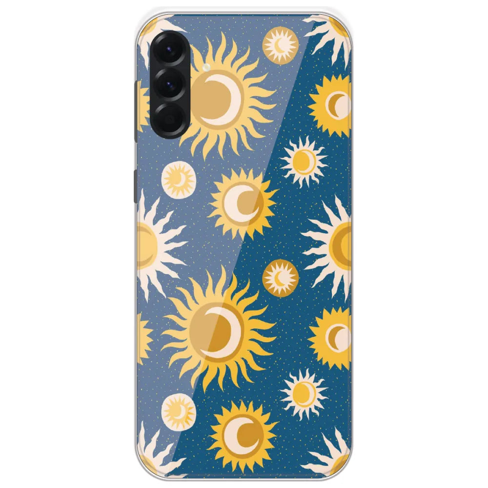 Boho Sun And Moon - Printed Silicone Case for Samsung Galaxy A56