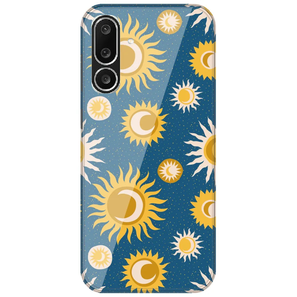 Boho Sun And Moon - Printed Silicone Case for Samsung Galaxy M36