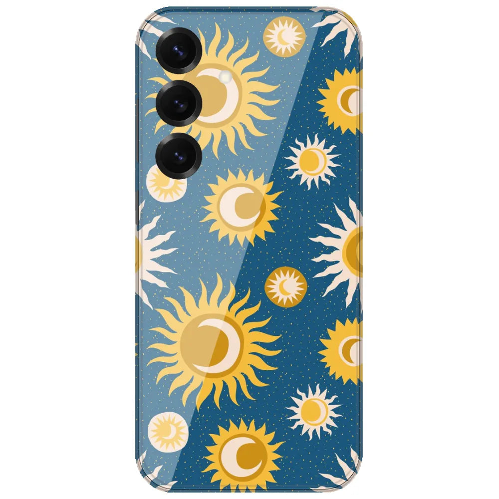 Boho Sun And Moon - Printed Silicone Case for Samsung Galaxy S25 FE