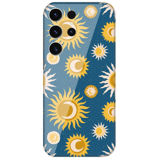 Boho Sun And Moon - Printed Silicone Case for Samsung Galaxy S26 Ultra