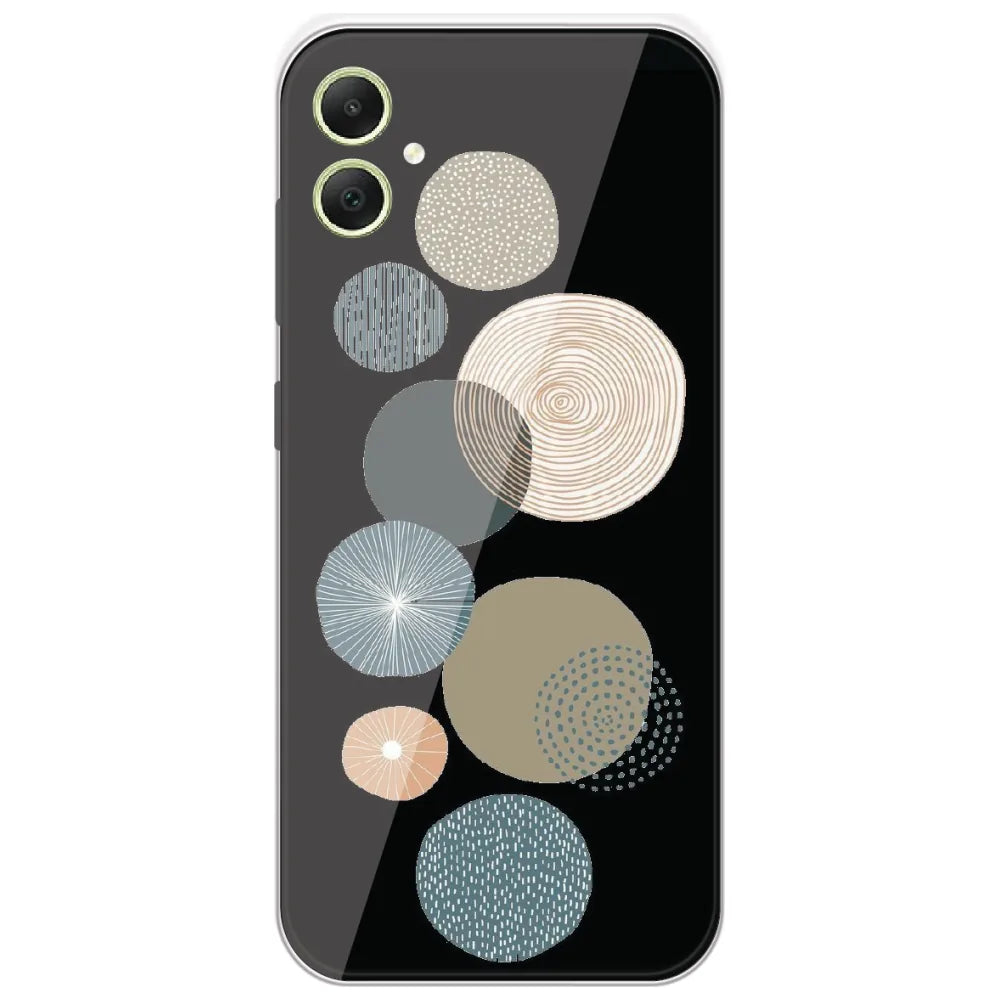 Boho Textured Circles - Printed Silicone Case for Samsung Galaxy A05