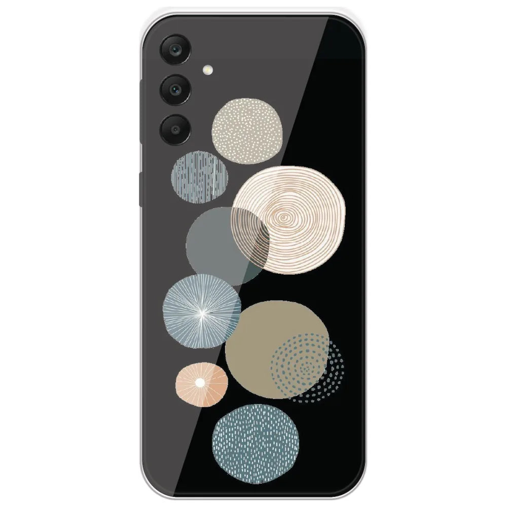 Boho Textured Circles - Printed Silicone Case for Samsung Galaxy A25
