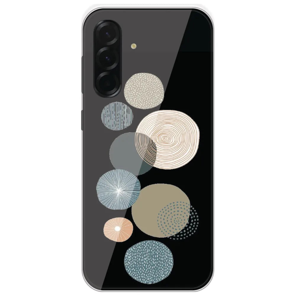 Boho Textured Circles - Printed Silicone Case for Samsung Galaxy A36
