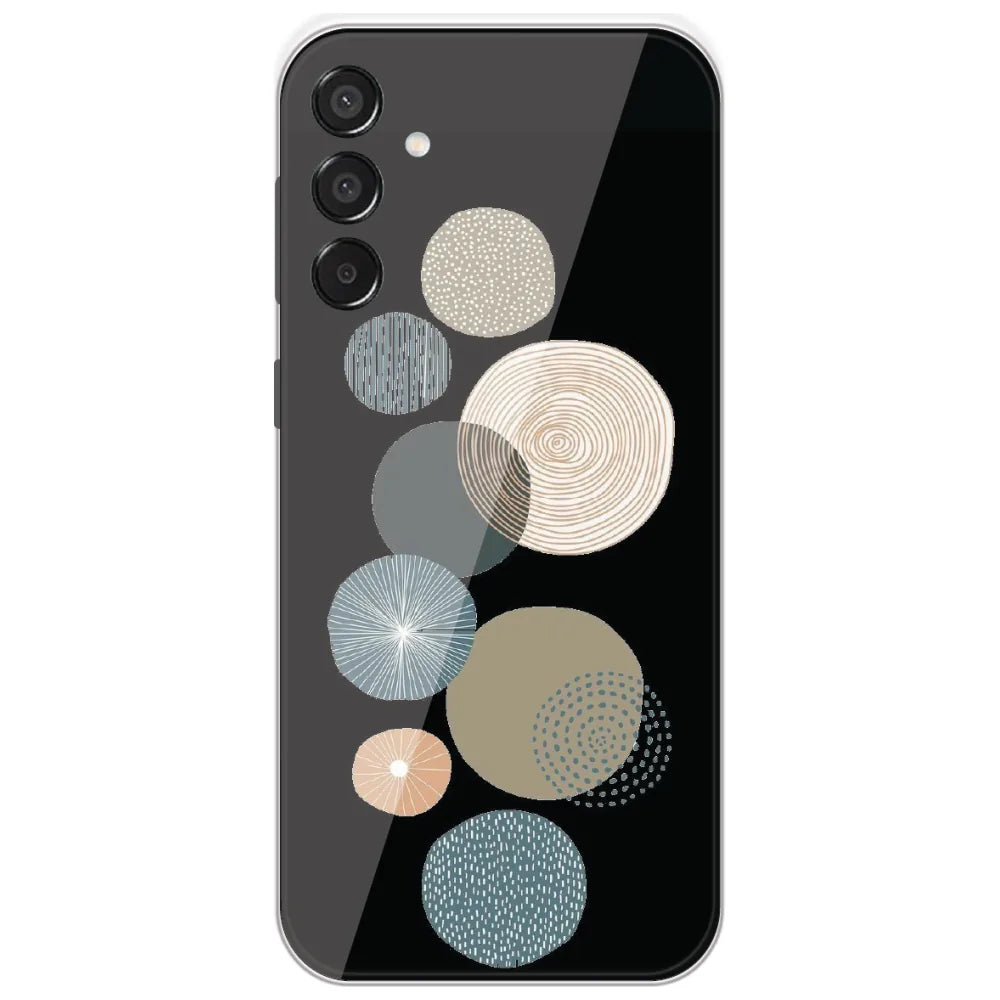 Boho Textured Circles - Printed Silicone Case for Samsung Galaxy M15
