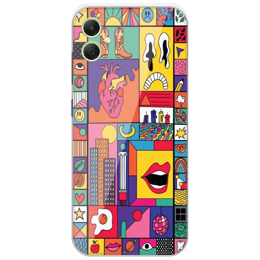 Bold Pop Collage - Printed Silicone Case for Samsung Galaxy A05
