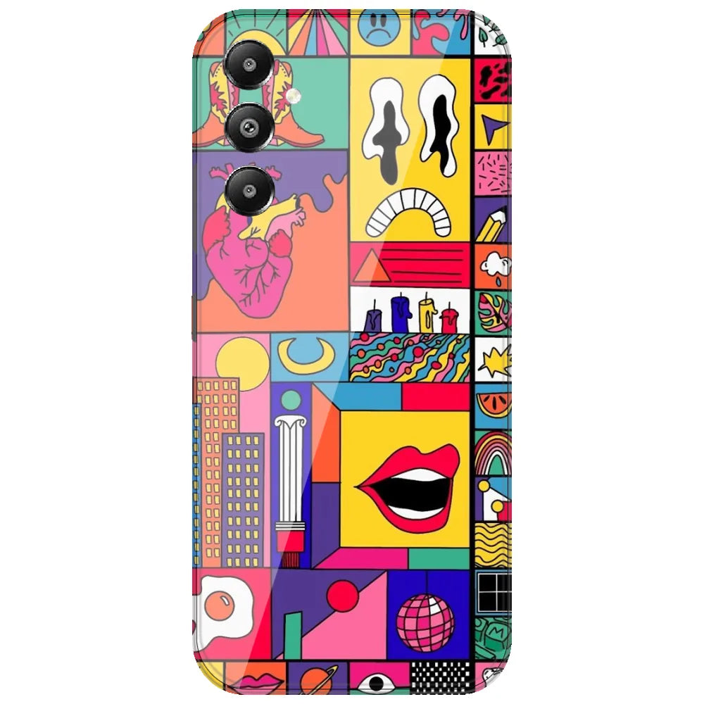 Bold Pop Collage - Printed Silicone Case for Samsung Galaxy A05s