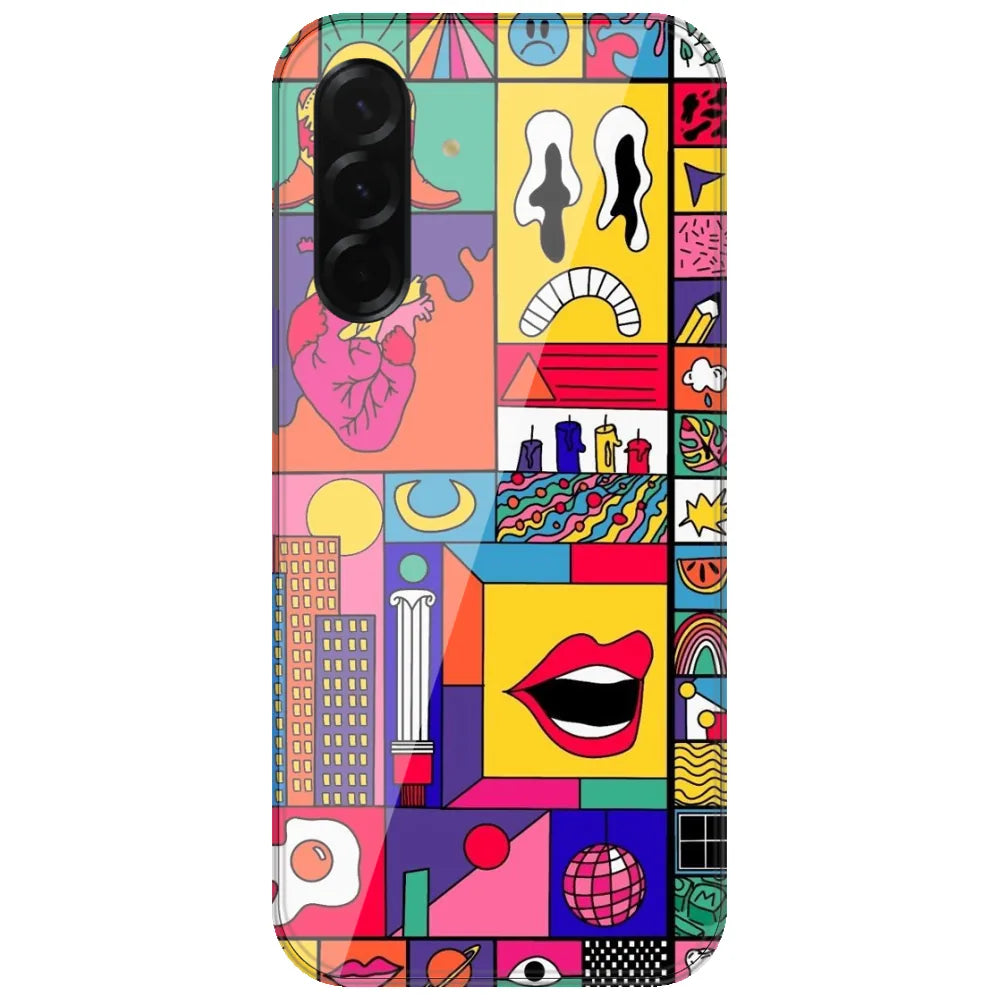Bold Pop Collage - Printed Silicone Case for Samsung Galaxy A37 5G