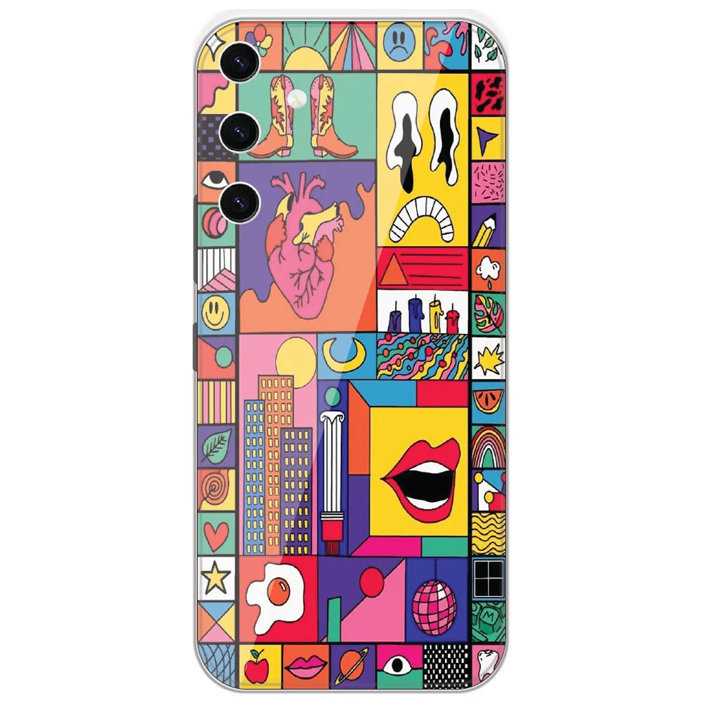Bold Pop Collage - Printed Silicone Case for Samsung Galaxy S23 Plus 5G
