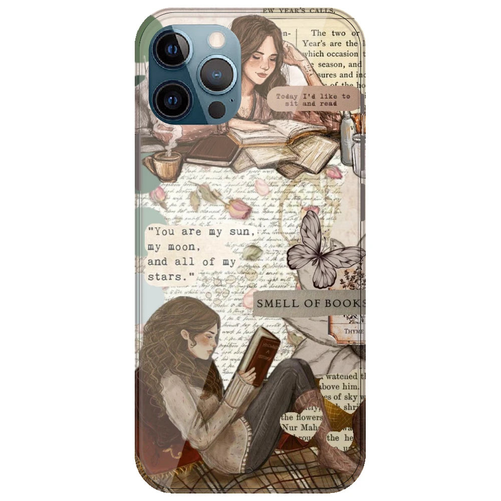 Book Collage - Printed Silicone Case for Apple iPhone 11 Pro