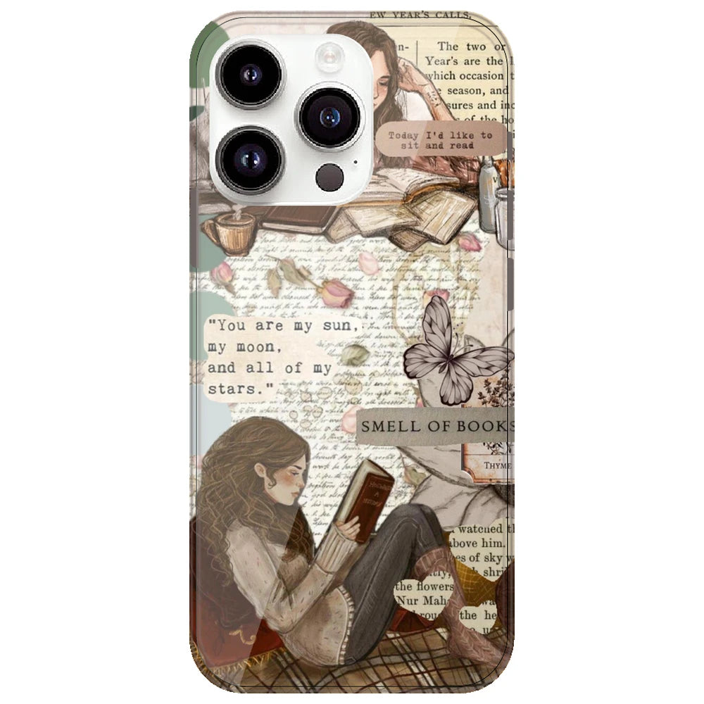 Book Collage - Printed Silicone Case for Apple iPhone 13 Pro Max
