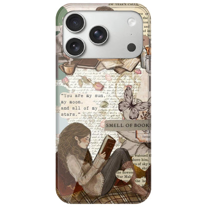 Book Collage - Printed Silicone Case for Apple iPhone 17 Pro