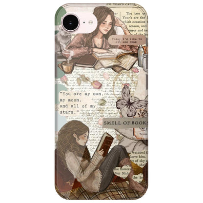 Book Collage - Printed Silicone Case for Apple iPhone 17e