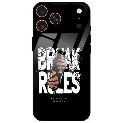 Break Rules - Glass Case for Apple iPhone 17 Pro