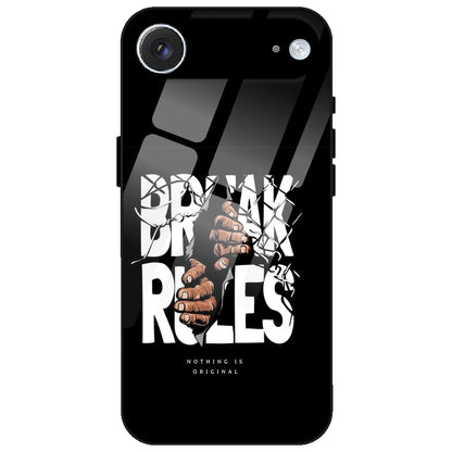 Break Rules - Glass Case for Apple iPhone Air