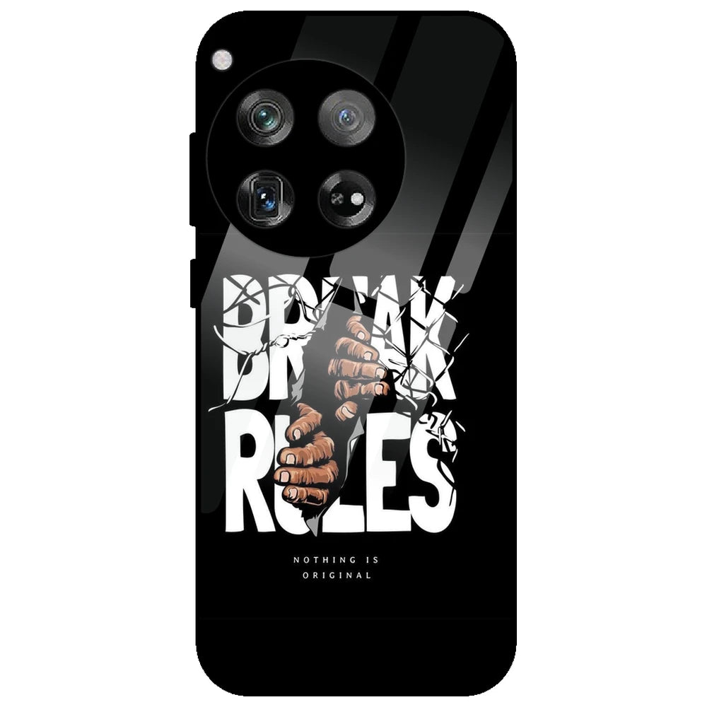 Break Rules - Glass Case for OnePlus 12