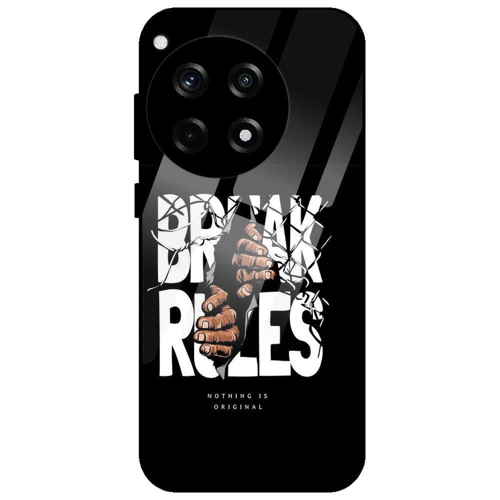 Break Rules - Glass Case for OnePlus 12R