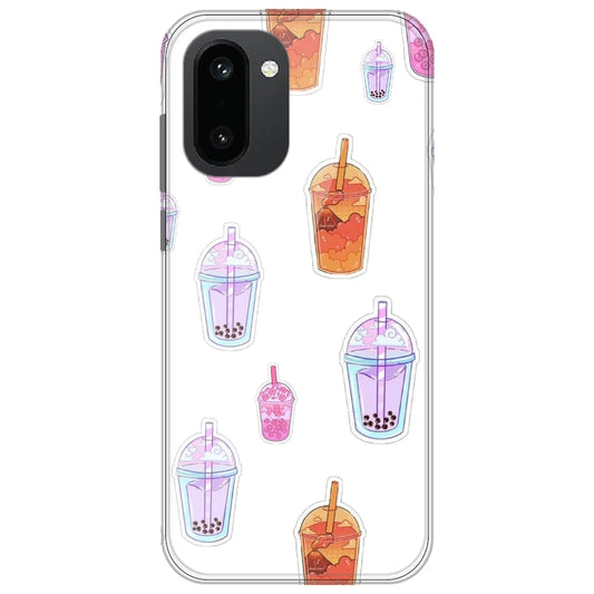 Bubble Tea - Clear Printed Silicone Case for OnePlus 15R