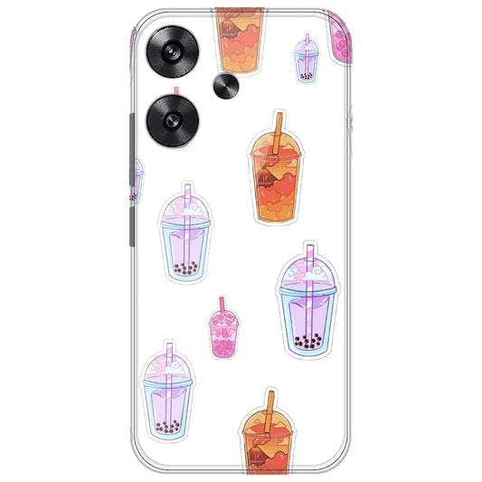 Bubble Tea - Clear Printed Silicone Case for Poco F6