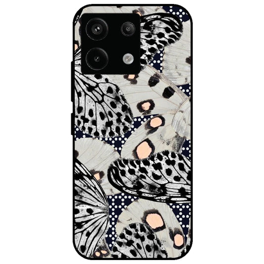 Butterflies Wings - Glossy Metal Silicone Case for Redmi Note 13 Pro 5G