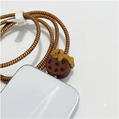 Close-up of the Bear 3D silicone charger cover for Samsung 25W Adapter