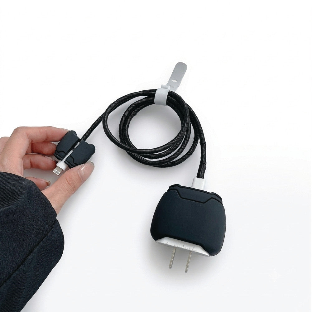 Game Controller charger protector set shown with the charging cable and cable tie