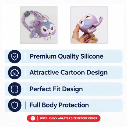StellaLou charger protector – premium silicone, perfect fit and full body protection