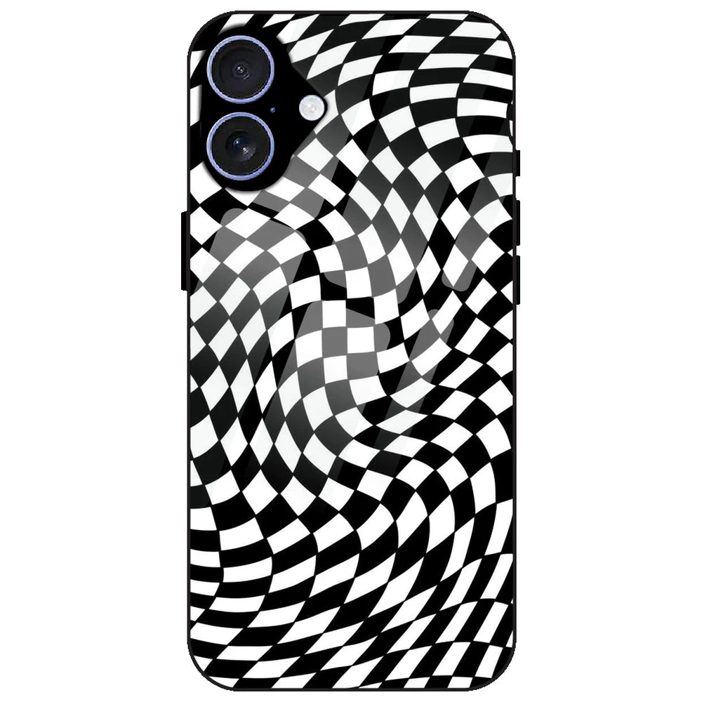Checks - Glass Case for Apple iPhone 17