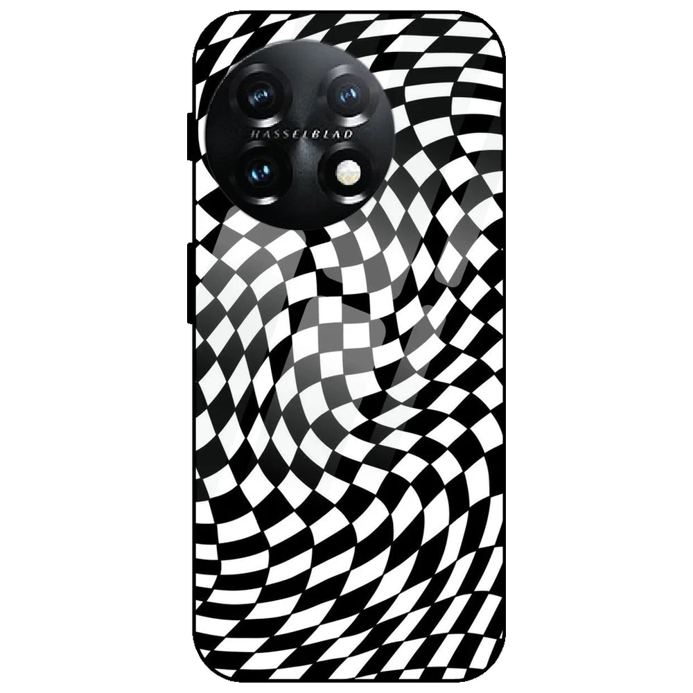 Checks - Glass Case for OnePlus 11
