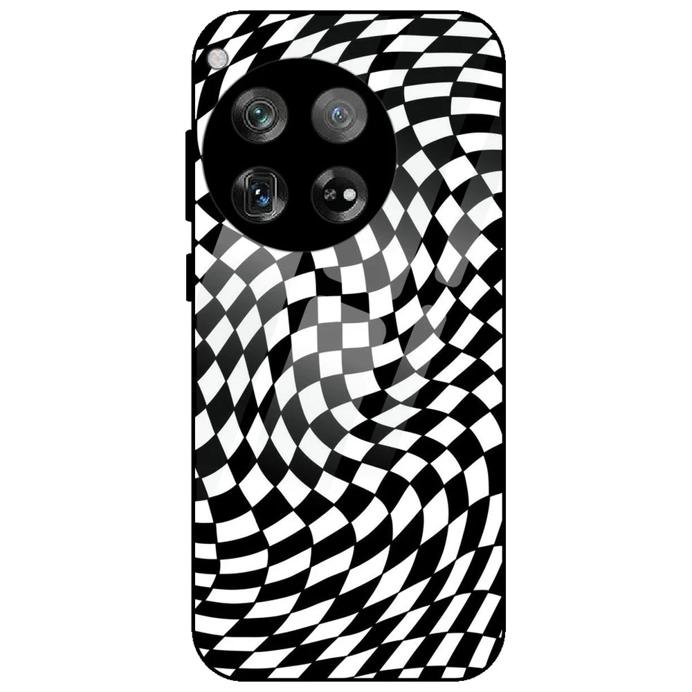 Checks - Glass Case for OnePlus 12