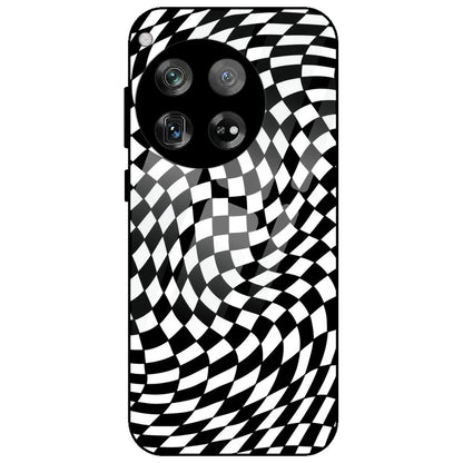 Checks - Glass Case for OnePlus 12