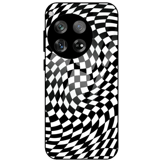 Checks - Glass Case for OnePlus 12