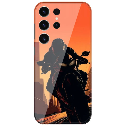 City Dusk Rider - Printed Silicone Case for Samsung Galaxy S26 Ultra