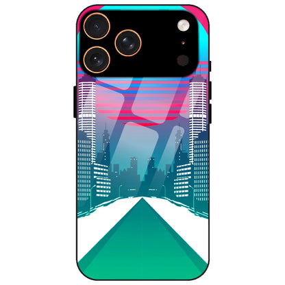 Citylight Synthwave - Glass Case for Apple iPhone 17 Pro