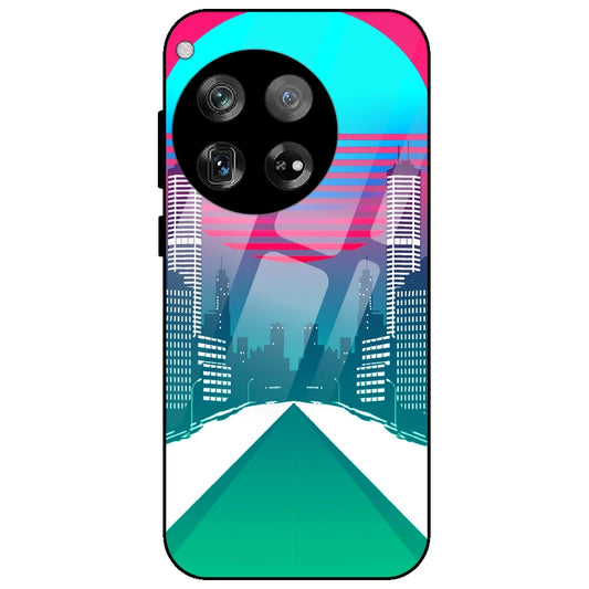 Citylight Synthwave - Glass Case for OnePlus 12